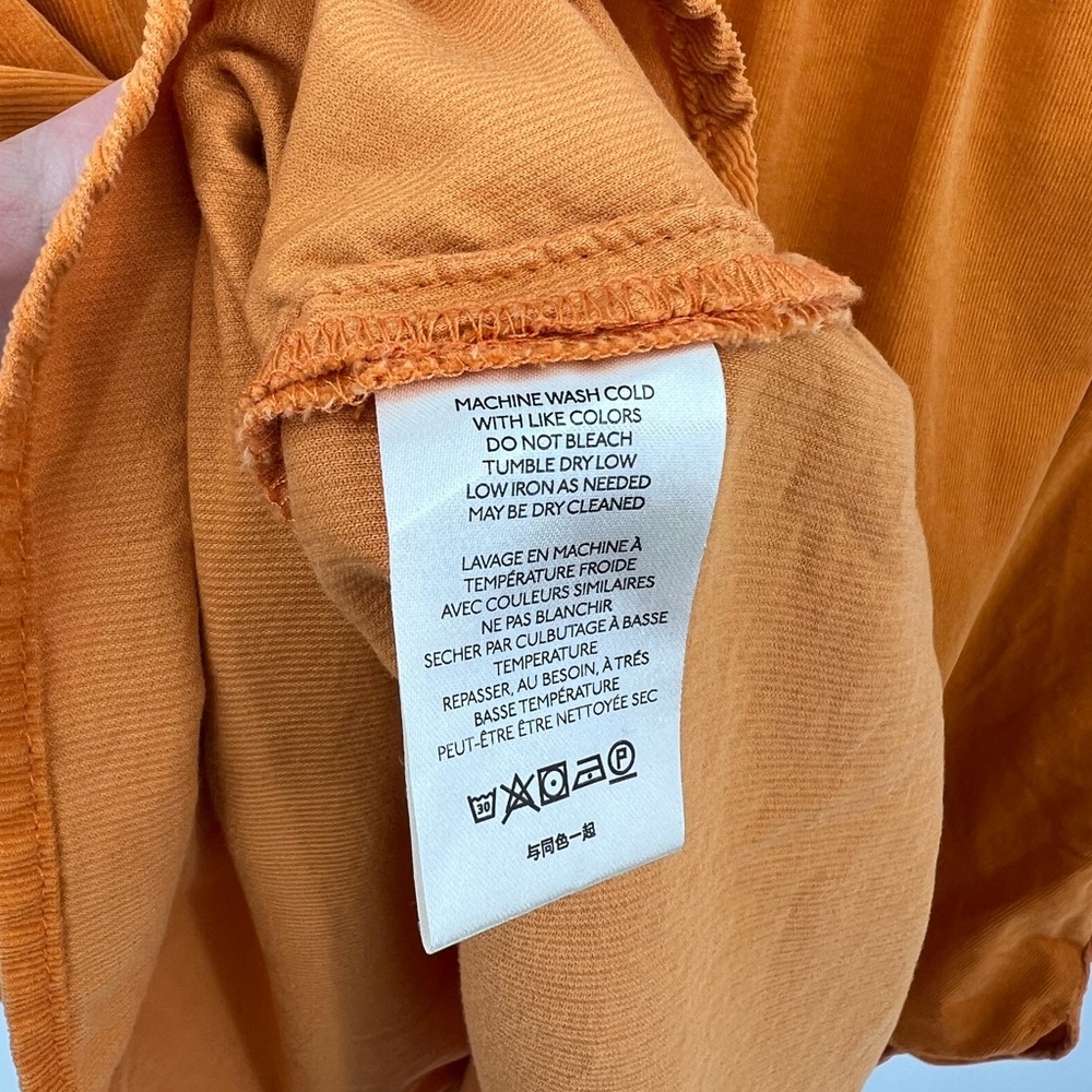 Pilcro and the Letterpress Sigourney orange corduroy shirt - Picture 8 of 9